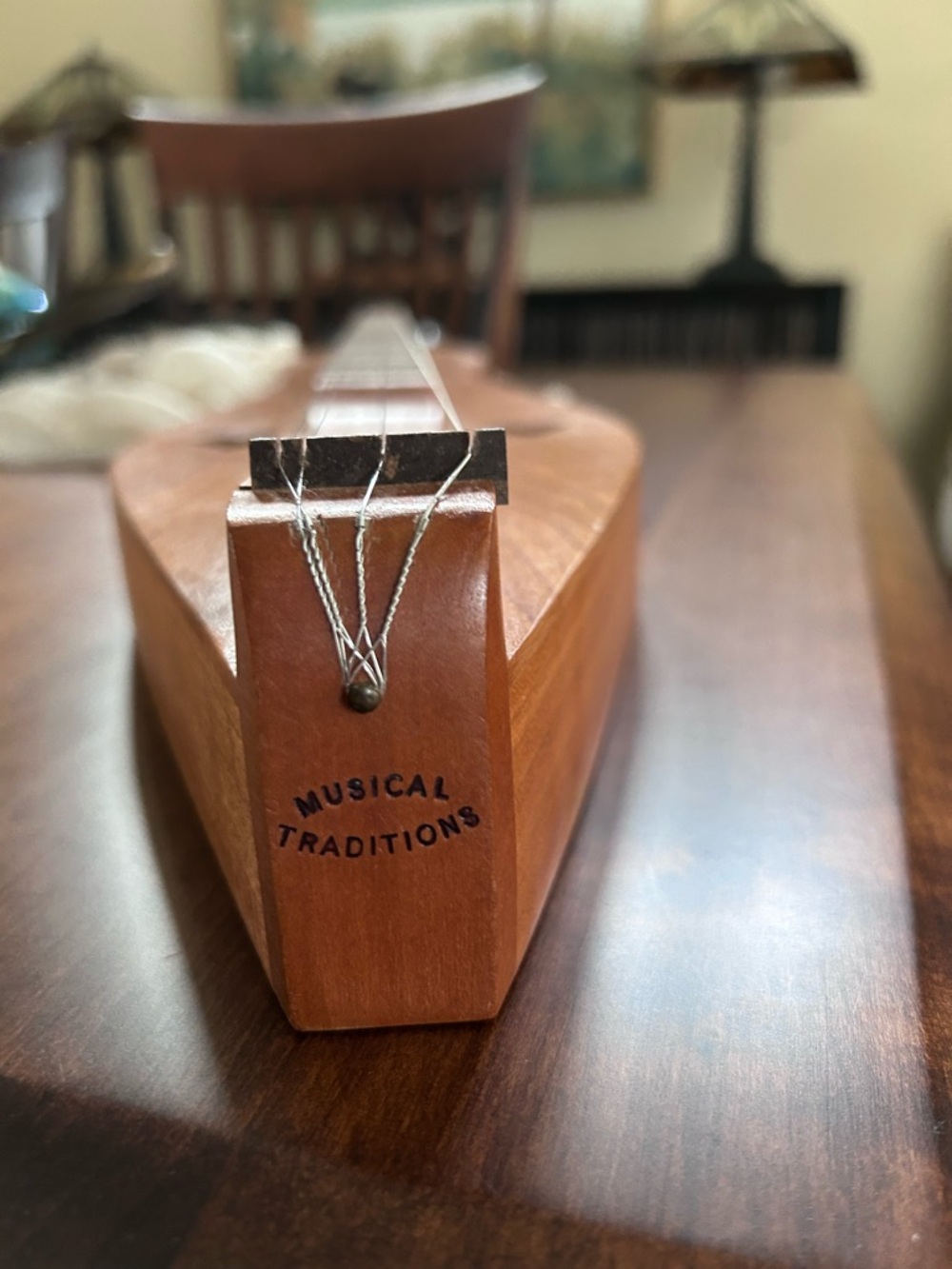 Vintage 1970s Handmade J Patterson Mountain Lap Dulcimer  Heart Sound Hole - Picture 8 of 8